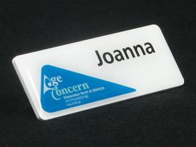 Age Concern name badge