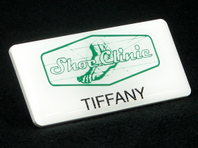 Shoe Clinic name badge