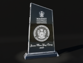 Classic Crystal for  Veterinary Science Dux from Massey University