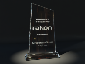 Rakon's 20 Years' Serice Award