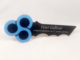 Peter's Key for 21 Years' Service with Ballance Agri Nutrients