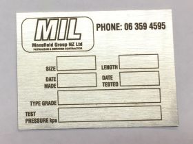 Hose Plate for Mansfield Installations