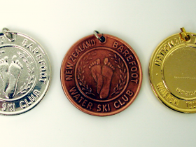 NZ Barefoot Water Ski Club Medals
