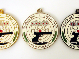 Hawkes Bay Pistol Club Medals