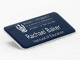 Name badge for the Institute of Education at Massey University