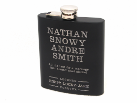Nathan Smith's hipflask | Clarendon font
