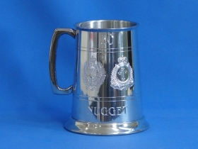 Nugget's 30th Tankard with Army Corps Crests