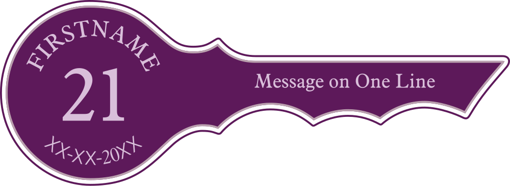 Curved + Message on One Line