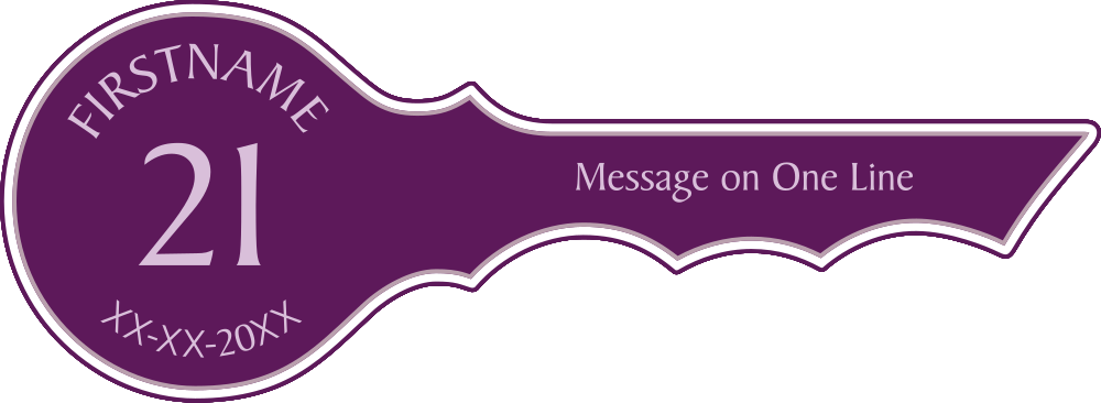 Curved + Message on One Line