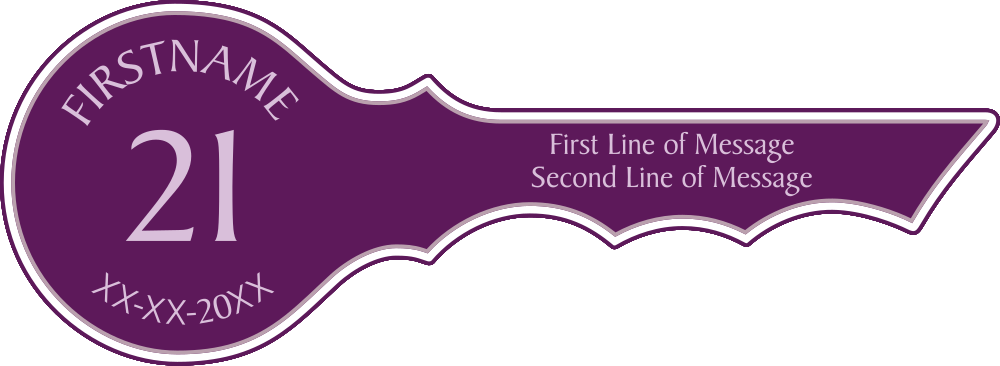 Curved + Message on Two Lines