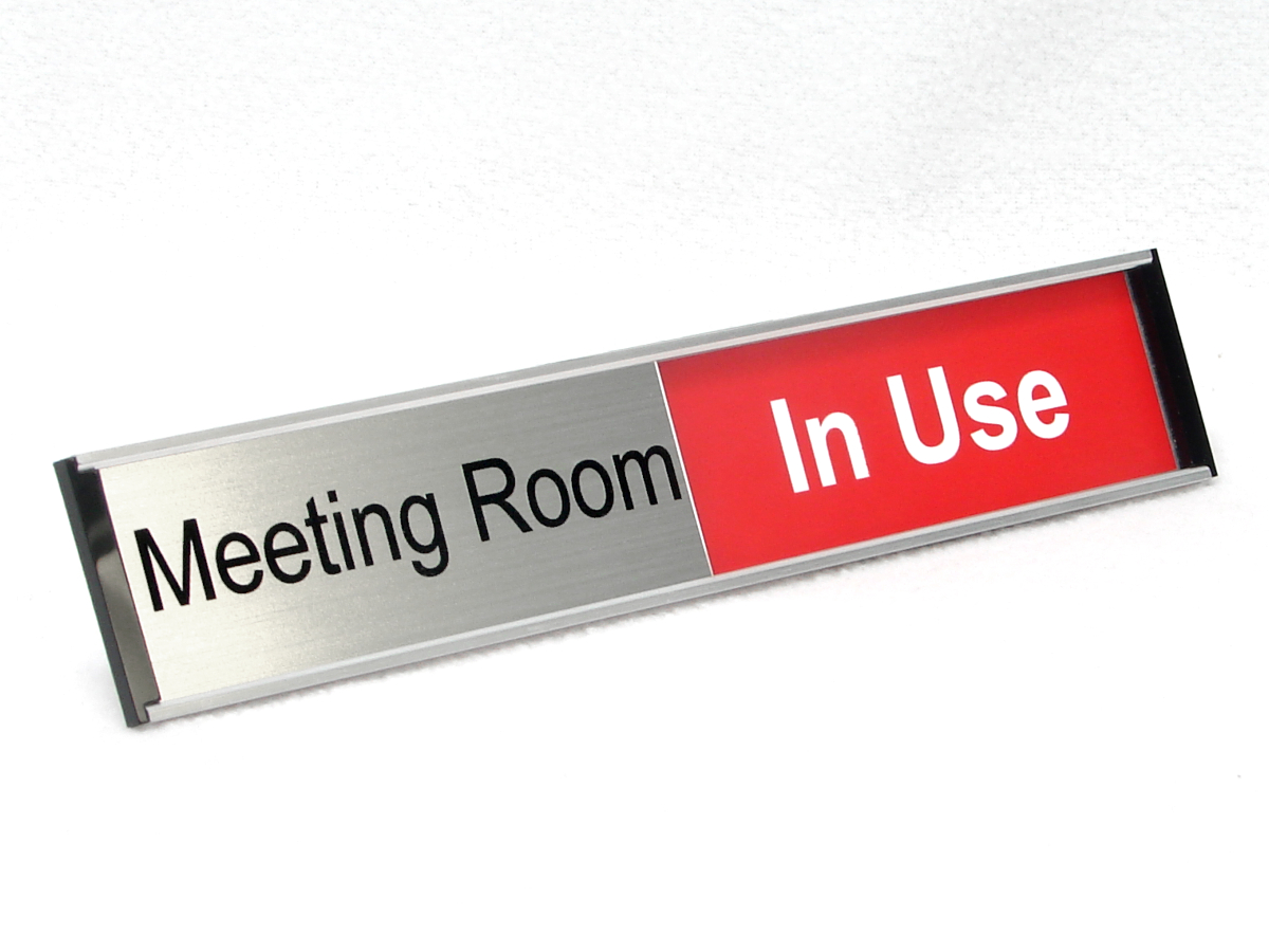 Meeting Room In Use/Available Sign – Trophy Specialists & Engraving