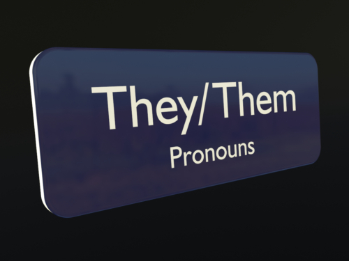 Pronoun Badge