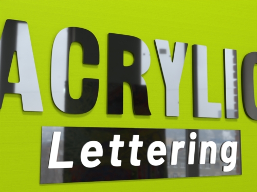 Laser cut acrylic letters