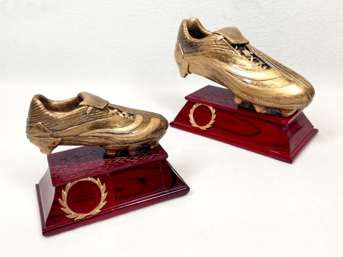 Resin Football Shoe Trophies
