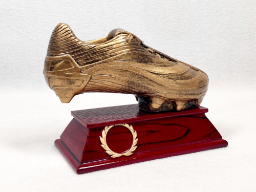 Resin Football Shoe Trophy