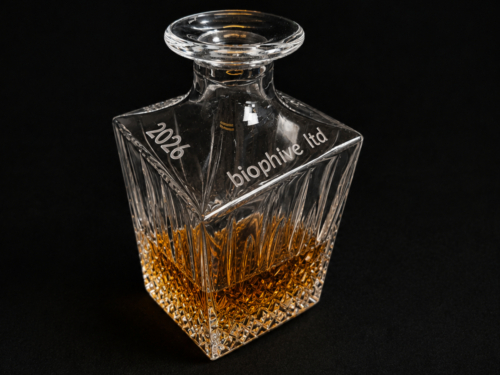 Sandblasted Whiskey Decanter