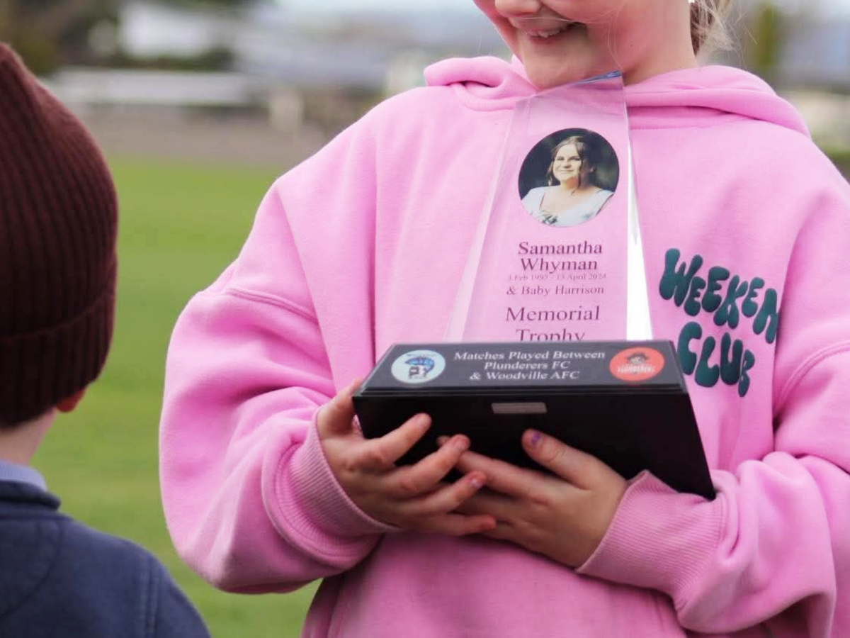 Photo of Samantha Whyman Memorial for Woodville AFC vs Manawatu Plunderers Photo of Samantha Whyman Memorial for Woodville AFC vs Manawatu Plunderers